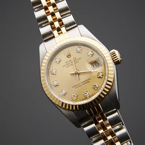 datejust rolex womens gold|pre owned rolex ladies datejust.